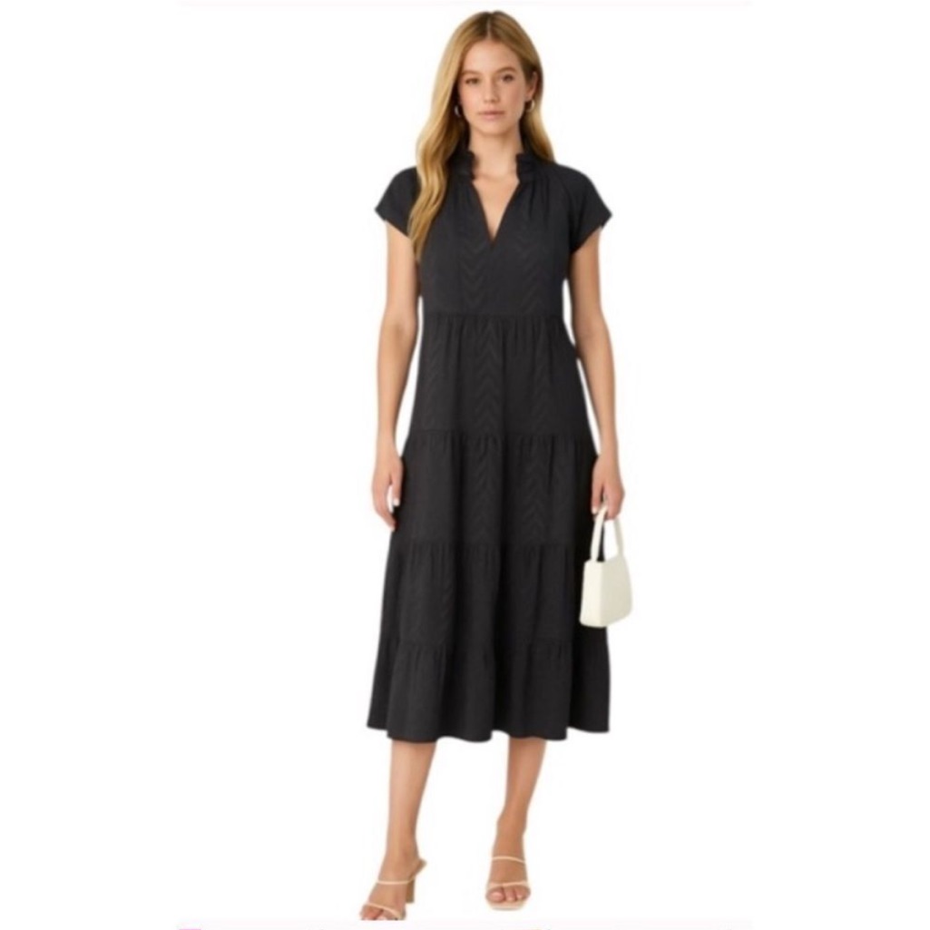 Crosby By Mollie Burch Dress Watts Midi In Black